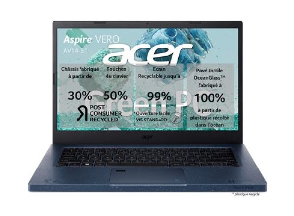 PC Portable Acer Aspire Vero AV14-51-57NC 14" Intel Evo Core i5 16 Go RAM 512 Go SSD Bleu