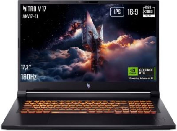 PC Gamer ACER Nitro V 17,3'' FHD 144Hz AMD Ryzen 7 260 Nvidia GeForce RTX 5060 32 Go RAM DDR5 1 To