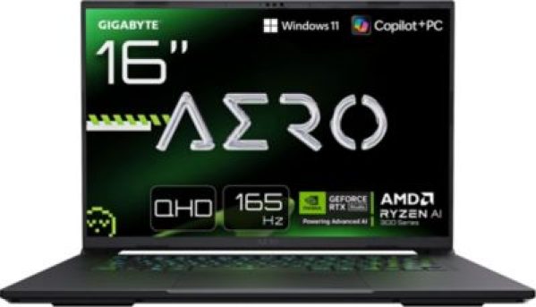 PC Gamer GIGABYTE AERO X16 16'' WQXGA 165Hz AMD Ryzen AI 7 350 Nvidia GeForce RTX 5070 16 Go RAM DDR5 SSD 1 To