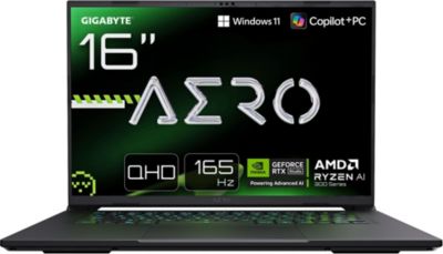 | Laptop Malin PC Gamer GIGABYTE AERO X16 16'' WQXGA 165Hz AMD Ryzen AI 7 350 Nvidia GeForce RTX 5070 16 Go RAM DDR5 SSD 1 To